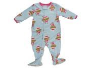 Carters Infant Toddler Girls Christmas Monkey Sleeper Sleep Play Pajamas