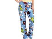 Disney Womens Plush Blue Toy Story Sleep Pants Fleece Woody Pajama Bottoms PJs L