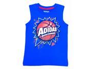 Adidas Toddler Little Boys Blue Super Charged Sleeveless Athletic Shirt 2T