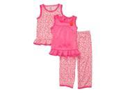 Carters Infant Toddler Girls 3 Piece Sleepwear Set Pink Flower Pajamas PJs