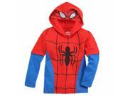 Marvel Ultimate Spider Man Boys Red Blue Hoodie T Shirt Tee Shirt 2T