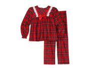 Laura Dare Little Girls Red Plaid Pajamas Holiday Sleep Set Small 6 6X