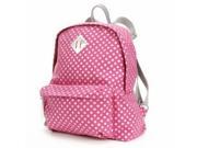 Candies Pink Silver Polka Dot Backpack Sport School Travel Pack Suzie Daypack