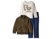 Kids Headquarters Infant Toddler Boys 3 Piece Dinosaur Shirt Pants Jacket 6 9m