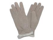 Isotoner Womens Camel Tan Suede Gloves with Sherpasoft Lining M