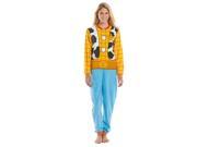 Disney Toy Story Womens Woody Pajama Blanket Sleeper Union Suit Sleepwear L