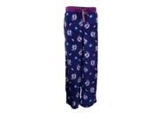 Covington Womens Plush Purple Owl Print Lounge Sleep Pant Pajama Bottoms L