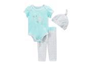 First Impressions Infant Baby Girl 3 PC Outfit Chick Bodysuit Dot Pants Hat 6 9m