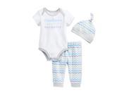First Impressions Infant Boy 3 PC Handsome Bodysuit Cap Stripe Pants Outfit 0 3m