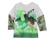 Disney Boys Gray Camouflage Arlo Spot T Shirt The Good Dinosaur Tee Shirt 2T