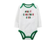 Carter s Infant Baby Boys White Best Christmas Ever Creeper Holiday Bodysuit 6m