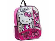 Hello Kitty Backpack Back Pack 16 Kids Travel School Pink Glitter Back Pack