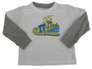 Nike Toddler Little Boys White Is It The Shoes Long Sleeve Shirt 4