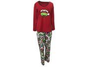 Teenage Mutant Ninja Turtles Women Red Fleece Christmas Pajama TMNT Sleep Set XL