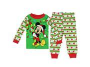 Disney Infant Toddler Boys Mickey Mouse Christmas Holiday Pajama Set 18m