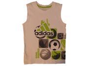 Adidas Boys White Goal Minded Tank Top Sleeveless Shirt 6