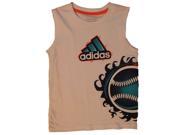 Adidas Boys White Baseball Tank Top Sleeveless Shirt 7