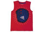 Adidas Boys Red Blue Baseball Glove Tank Top Sleeveless Shirt 5