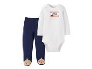 Carters Infant Boys Mommys Little Gobbler Thanksgiving Turkey Outfit 3 Months