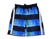 Surplus Mens Blue Black Board Shorts Swim Trunks Medium