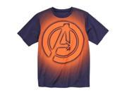 Marvel Boys Navy Orange Avengers Age Of Ultron Active T Shirt L
