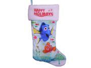 Disney Finding Nemo Blue Satin Dory Christmas Holiday Stocking