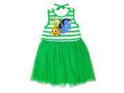Disney Finding Nemo Girls Green Dory Dress with Tulle Skirt 4