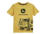 John Deere Boys Yellow Construction Short Sleeve T Shirt 7