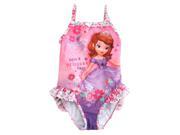 Disney Princess Toddler Girls Pink Sofia the 1st 1 Piece Swimming Suit 2T