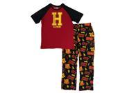Harry Potter Mens Hogwarts Alumni T-Shirt & Fleece Pants Sleepwear Pajama Set L