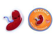 Placenta Lapel Pin Baby s First Roommate I Heart Guts