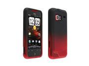 OEM Verizon Snap On Case for HTC DROID Incredible 6300 Red Black Gradient Bulk Packaging