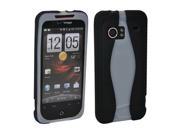 OEM HTC Droid Incredible ADR6300 Silicone Cover Case Black White Bulk Packaging