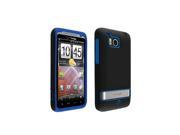 OEM Verizon Double Cover Case for HTC Thunderbolt 6400 Black Blue Bulk Packaging