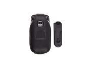 Swivel Clip Leather Case for Samsung A870 Black