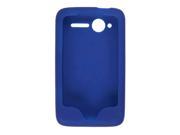 Smooth Silicone Gel Case for HTC Wildfire CDMA Cobalt Blue