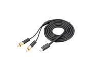 HTC Audio Adapter Cable for HTC S522 MyTouch 3G and 1.2 11 Pin to RCA Cable