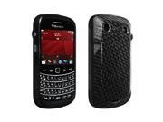 OEM Verizon High Gloss Silicone Cover Case for BlackBerry Bold 9900 9930 Black Bulk Packaging