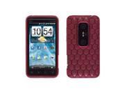 Ventev Honeycomb Dura Gel Case for HTC EVO 3D Red