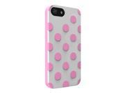 Technocel Dual Protection Case for Apple iPhone 5 5S Polka Dots White