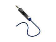 giik 3.5mm Stereo 3 Foot Cable with Mic Adapter Blue Black