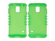 Cell Armor Rocker Series Silicone Skin Case for Samsung S5 Fluorescent Green