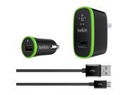 Belkin 2.4A Charging Bundle with included Micro USB Cable