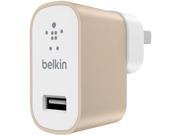 Belkin MIXIT Up Metallic 2.4A USB Home Charger in Gold