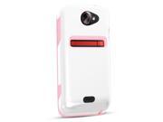 Technocel Dual Protection Shield for HTC Evo 4G LTE Pink White