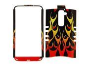 Cell Armor Rocker Series Snap On Protector Case for LG G2 Wild Fire Orange and Red