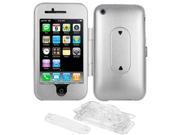 Amzer Aluminum Case w Stand Silver For iPhone 3G iPhone 3G S