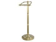 GEORGIAN PEDESTAL PAPER HOLDER Polish Brass Finish