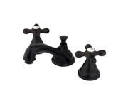 WIDESPREAD LAVATORY FAUCET W AX HANDLE Oil Rubbed Bronze Finish