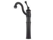 VICTORIAN VESSEL SINK FAUCET W BL HDL 6 PLATE Oil Rubbed Bronze Finish